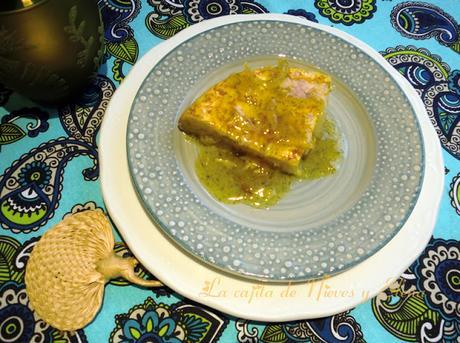Tortilla de patatas en salsa verde
