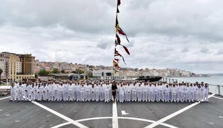 Entregada la Bandera de Combate al buque 'Castilla' en Santander