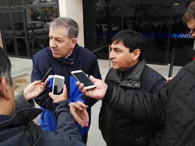 Protesta de ATE frente a la sede del ANSES