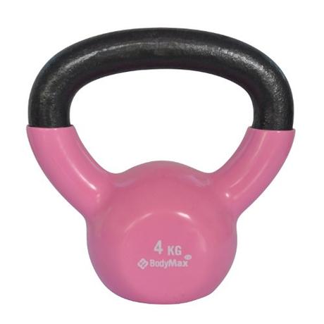 Bodymax Cast Vinyl Coat - Pesa rusas ( vinilo, hierro fundido, hasta 5 kg, 4 kg, con asa ), color negro, talla UK: 4 Kg