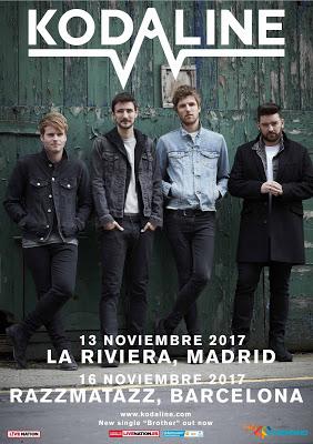 Kodaline volverán a España en noviembre para presentar disco en Madrid y Barcelona