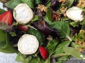 Ensalada brotes tiernos fresas vinagreta miel