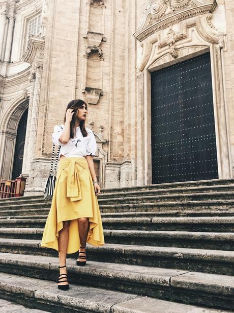 YELLOW MIDI SKIRT + HAUL DE REBAJAS EN ZARA