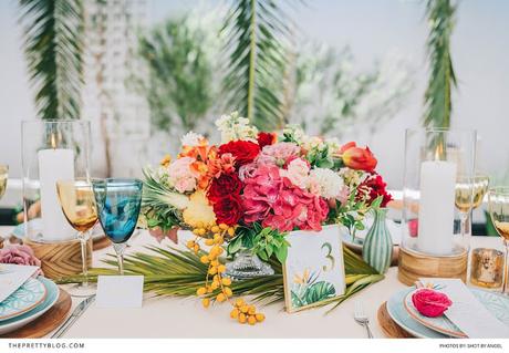 Wedding Inspiration: decoraciones tropicales para bodas de verano