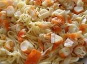 Espaguetis surimi