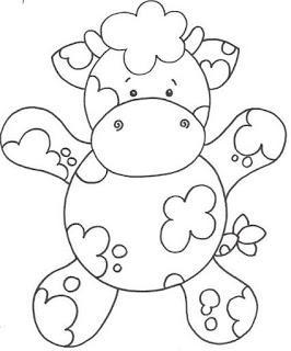 11 Moldes de vaquitas para hacer manualidades en foami y pintura