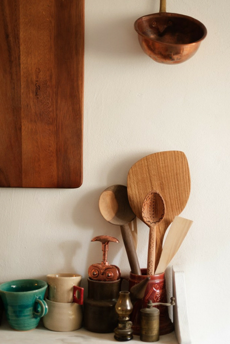 wooden kitchen details