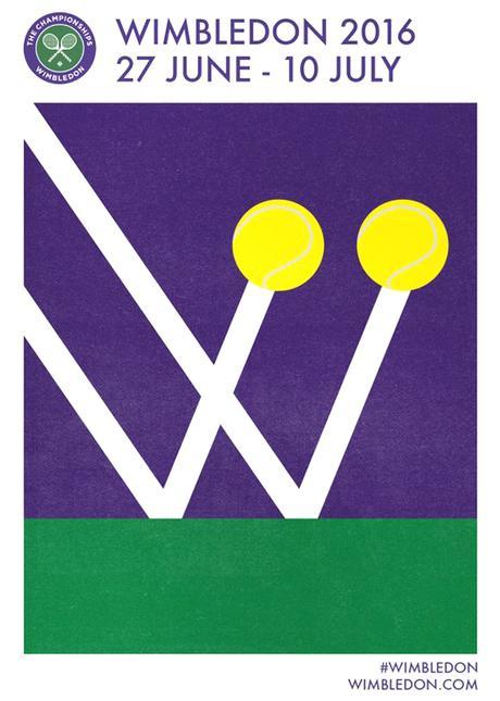 Wimbledon 2016 poster, graphic design