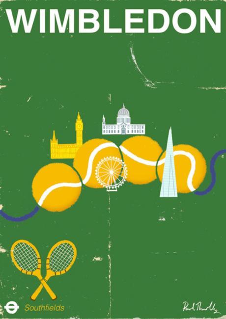 green graphic design inspiration tennis poster