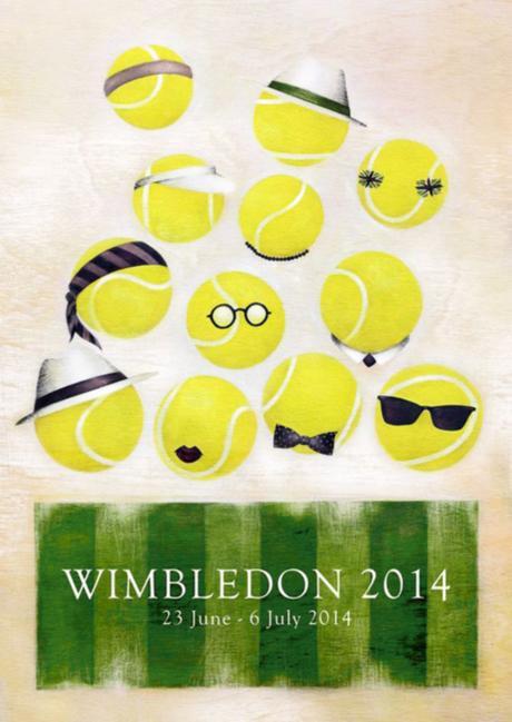 sports illustration, tennis Wimbledon