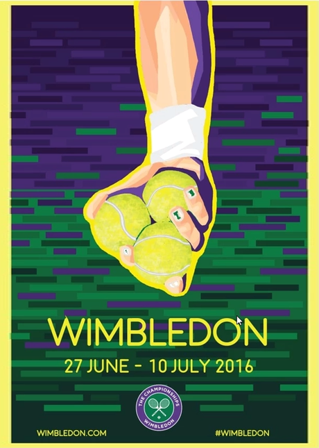 inspiration graphic design sports posters, tennis, Wimbledon