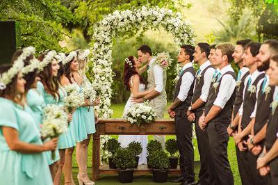 Ceremonia en un jardín