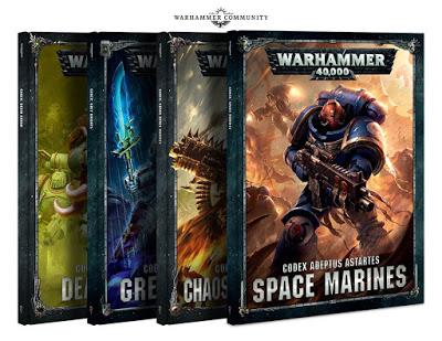Primeros codex anunciados de W40K 8ª y algunos datos interesantes