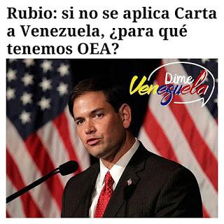 ¿Qué busca Marco Rubio en Venezuela?