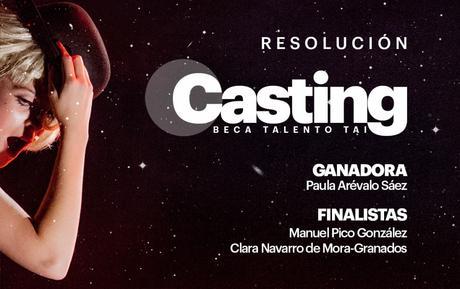 TAI tiene ganador de la Beca Talento para el nuevo máster profesional de Teatro Musical.