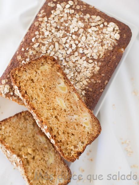 Bizcocho de avena y manzana