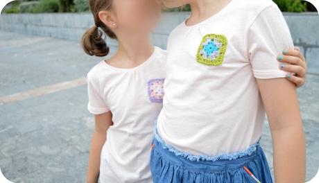 DIY:  Camiseta con bolsillo de ganchillo