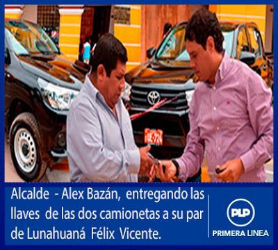 MPC ENTREGA CAMIONETAS PARA LA SEGURIDAD CIUDADANA EN LUNAHUANÁ…