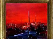 Orange ".óleo espátula lienzo. 2017.10