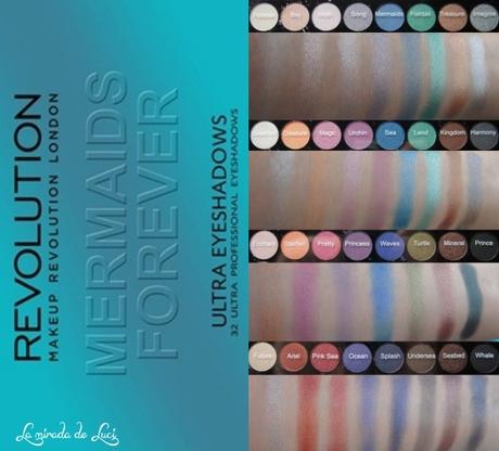 MAKEUP REVOLUTION, Mermaids Forever, paleta de sombras