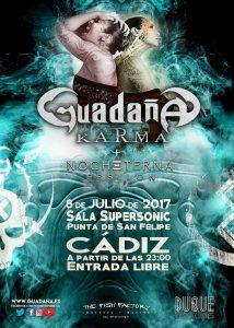 PREVIA GUADAÑA + NOCHETERNA | SALA SUPERSONIC (CÁDIZ, 8 DE JULIO DE 2017)