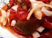 RECETA Ensalada pimientos asados tomate