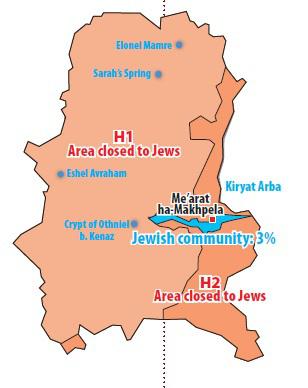 Hebron y los inexistentes colonos judios.