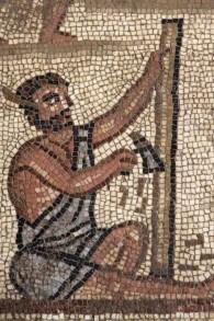 Encontrado un primer mosaico de Jonas y la ballena en una sinagoga del S.V