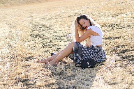 FALDA VOLANTES CUADROS VICHY FALDA VOLANTES CUADROS VICHY