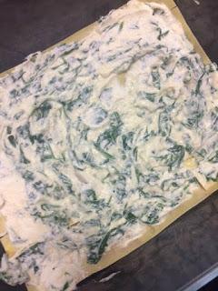 LASAÑA DE ESPINACAS, JAMON Y QUESO