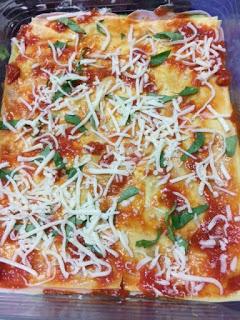 LASAÑA DE ESPINACAS, JAMON Y QUESO