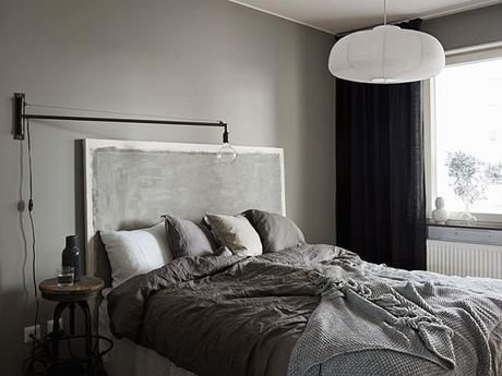 paint grey headboard comodoos interiores