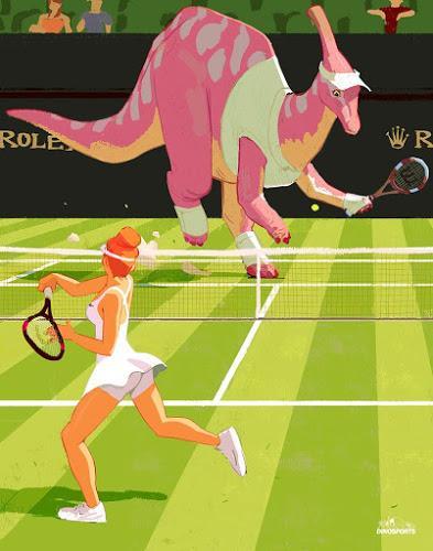 Los dinosaurios deportistas de Woonyoung Jung