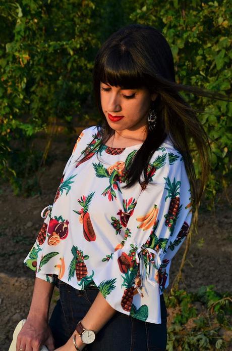 Blusa de frutas