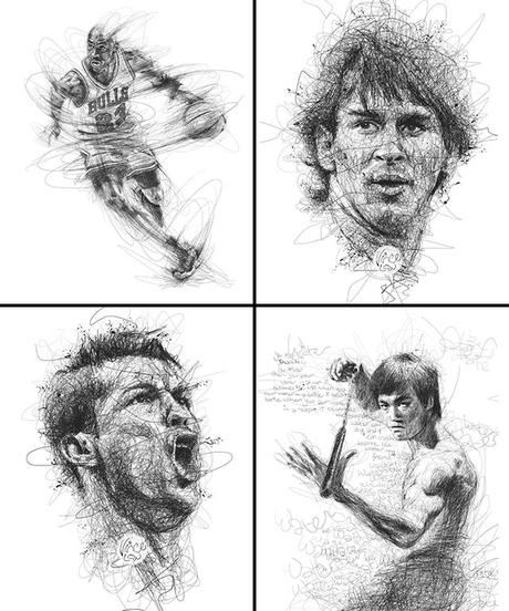 Vince Low, La Dislexia y El Arte del Garabato Michael Jordan Leo Messi Cristiano Ronaldo Bruce Lee