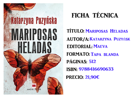 Reseña: Mariposas heladas, de Katarzyna Puzyńska