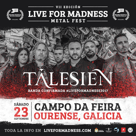 TALESIEN CONFIRMADOS EN EL VII LIVE FOR MADNESS METAL FEST