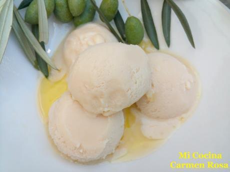 HELADO DE ACEITE DE OLIVA VIRGEN EXTRA MALAGUEÑO