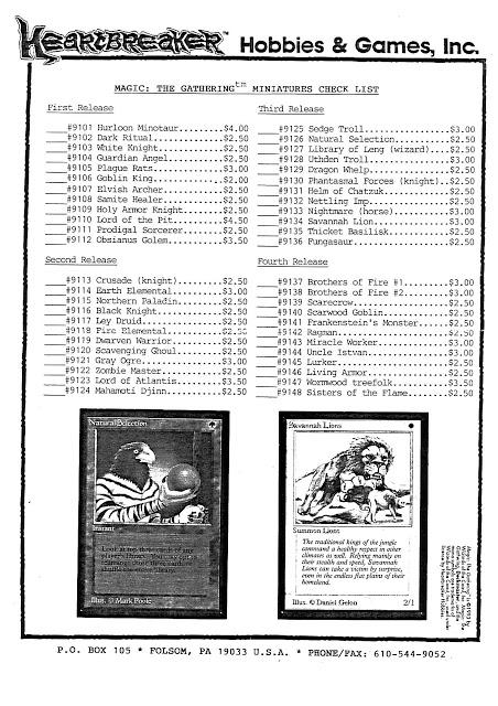 Las miniaturas de Magic The Gathering, por Heartbreaker (1994)