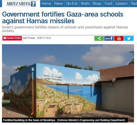 Israel protege sus guarderías frente a la amenaza de Hamas.