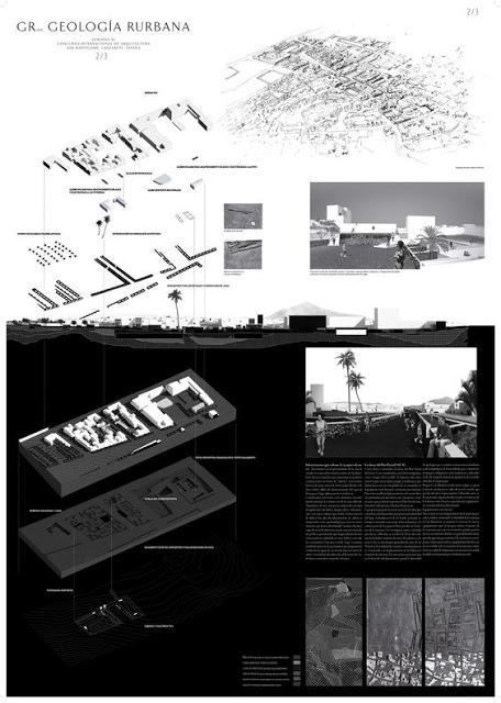 6 Ejemplos de panel o lámina resumen. Especial en blanco y negro.