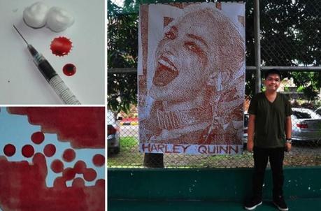 Artista crea increíbles retratos pixelados utilizando cualquier medio imaginable