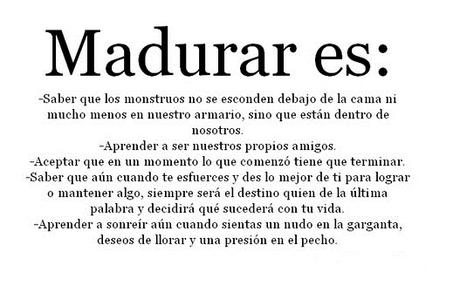 Madurar es aprender