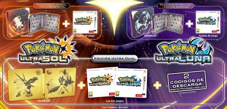 Pokémon UltraSol y Pokémon UltraLuna muestran sus ediciones especiales