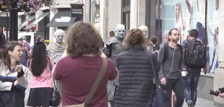Los Caminantes Blancos invaden Londres por el estreno de la 7º temporada de “Juego de Tronos”