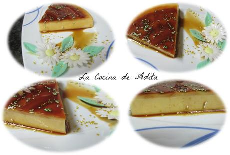 Flan de naranja sin horno