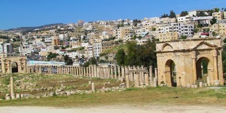 Ruinas de Gerasa o Jerash. Jordania