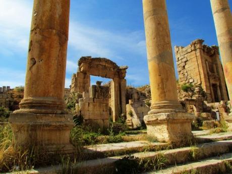 Ruinas de Gerasa o Jerash. Jordania