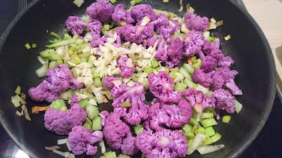 ARROZ CON ALCACHOFAS Y COLIFLOR MORADA (El mago de Oz)