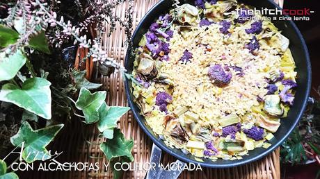 ARROZ CON ALCACHOFAS Y COLIFLOR MORADA (El mago de Oz)